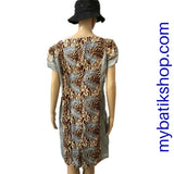 Batik Semi Tulis Short-sleeve Dress Pakualam