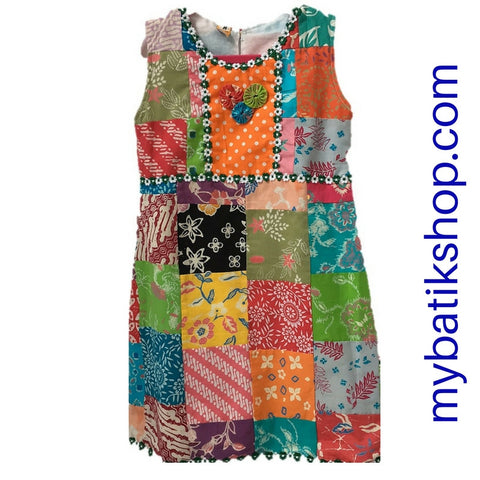 Batik for Girls Quilt Dress Size Medium