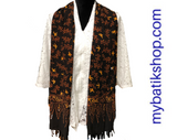 Batik Rayon Scarf - Sogan